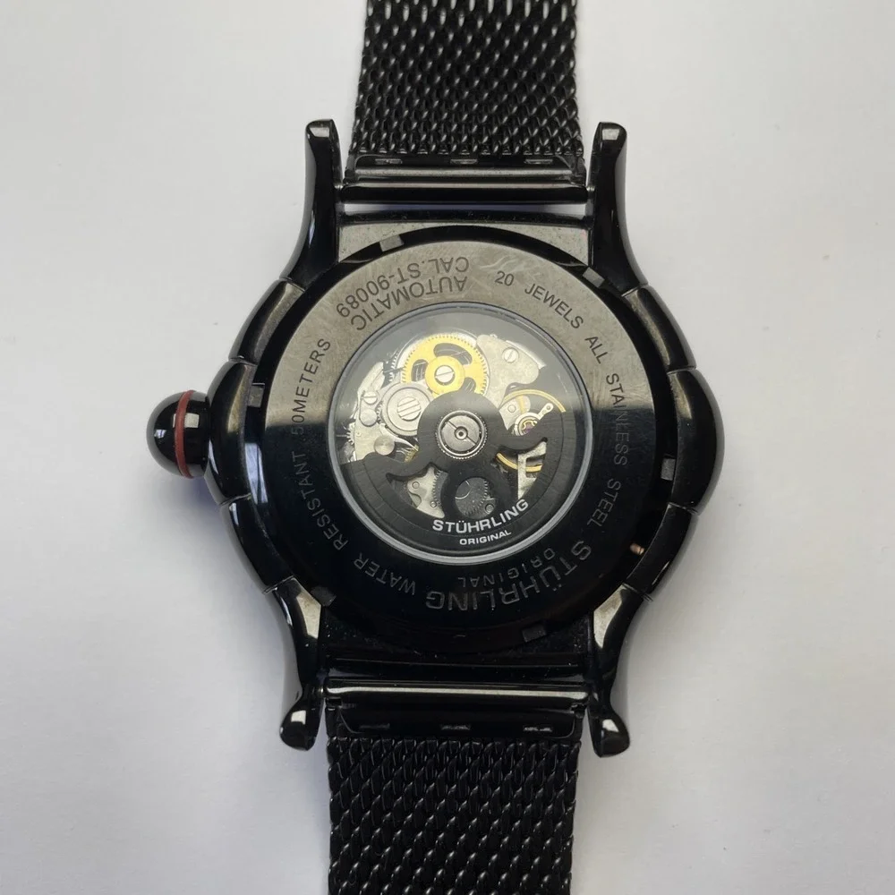 Stuhrling Original Automatic Watch With Steel Mesh Band 53mm